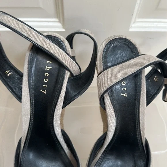 Theory peep toe espadrilles. 5” size 39​​​​​​​​​​​​​​​ - Picture 12 of 12